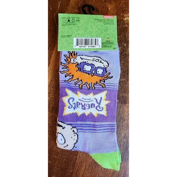ODD SOX Nickelodeon RUGRATS Brand Logo Novelty Crew Socks Men’s 6-12 Chuckie - Picture 3 of 3